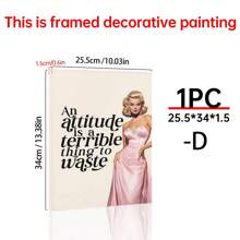 1PC Girl Room Decor, Wall Art, Bedroom Decor, Funny Wall Art, Retro Vintage Posters, Wall Decor Posters, Wall Canvas Decor, Ideal Gifts For Hallway Bedrooms And Living Rooms Birthday Graduation