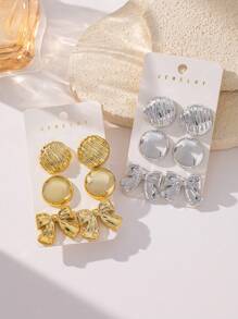 Ensemble de boucles d'oreilles de style de luxe, populaire style d'étoile européen et américain