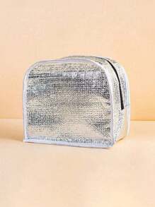 1pc Customized Name Bento Bag, Personalized Large Capacity Lunch Box Bag, Aluminum Foil Thickened Picnic Student Lunch Bag, Portable Bag With Rice, Insulated Bag, Lunch Box Bag,Cationic Bento Bag, Thickened Picnic Bag, Student Lunch Bag, Bento Bag, Storage Bag, Handbag, Insulation Bag, For Students, Beginners, And White-Collar Workers. Suitable For Offices, Colleges, Work, Business, Commuting, Outdoor, Travel, And Outings