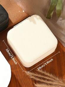 1pc/ Custom Jewelry Box - Personalized Travel Storage Box, With Zipper Closure And Fabric Lining, Perfect Bridesmaid Proposal Gift Or Couple Souvenir, Elegant Design | Soft Lining, Wedding Gift, Jewelry Box,Chic Autumn,Warm Ambience, Autumn Home Refresh,Home Harmony,Elegant Living,Artful Living - Multicolor - View 14