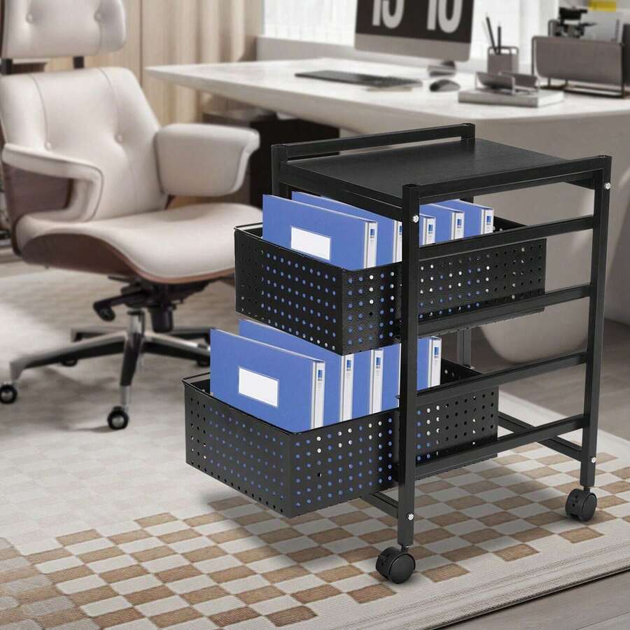 YIYIBYUS File Storage Drawer Carts, File Storage Cart, File Storage ...