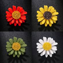 1 件/4 件雏菊花胸针，多功能装饰，适用于女士衬衫、西装外套、防闪光别针、包、帽子和配饰背包，适用于学校办公室配饰夹克珠宝圣诞节万圣节衣服别针有趣可爱的教师礼物服装配饰包饰 - 彩色 - 查看 14
