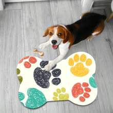 1 pezzo Tappetino per l'alimentazione degli animali domestici, tappetino assorbente per cibo di cani e gatti, tappetino impermeabile e a prova di perdite per animali domestici, senza macchie e facile da pulire, accessori per animali domestici, tappetino per pasti per animali adatto per bevitori sporchi e maleducati
