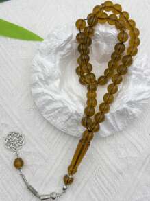 Cuentas musulmanas de oración de acrílico de 10 mm, 45 piezas, brazalete hecho a mano de estilo árabe de Oriente Medio
