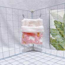 Single Selling, Soft And Comfortable, Breathable And Sturdy, Metal Hook Hanging Design, Exquisite Workmanship, Healing Color, Elegant Pet Sleeping Bag And Hanging Nest, Suitable For Use In Pet Cages, Suitable For Small Pets Such As Golden Bears, Hamsters, Chipmunks, Sugar Gliders, Flying Squirrels, And Small Bird Pets