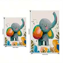 3幅野生动物繁殖主题墙画 - 色彩缤纷的丛林动物，防水帆布海报，适合家居和宿舍装饰 - 彩色 - 查看 5