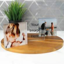 1pc Customized Photo Brick, Personalized Glass Effect Acrylic Material, Can Print Your Own Photo, Customized Gift Suitable For Wedding, Anniversary, Birthday, Christmas, Father's Day, Mother's Day - Multicolor - View 7