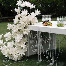 4/5/6/8mm 白色人造珍珠散装，人造珍珠项链，适合男士和女士，20 世纪 20 年代派对、茶会、新娘、礼物、化妆、舞会（人造珍珠表面剥落是由于工艺原因，不会影响使用。） - 白色 - 查看 4