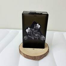 1 pezzo Custodia portasigarette con design a fiori e funghi, scatola porta sigarette da 20 posti, idea regalo creativa per fumatori uomini e donne, portatile, accessori per il fumo