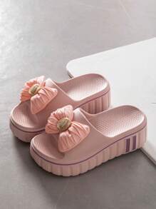 Chinelos de Solado Grosso, Design Minimalista Estilo Coreano, Novas Sandálias de Praia Casuais de Moda Verão para Mulheres com Salto Alto, Anti-Derrapante e Resistente a Odores