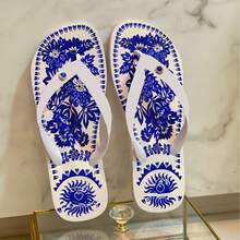Flip-Flops With Exclusive Print And Absolute Comfort For Every Day - Trắng/Ngói - Xem 2