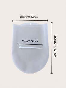 1入組矽膠揉麵袋白色麵粉攪拌袋家用烘焙麵團攪拌器