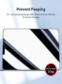 1pc - High Definition High Transparency, Anti-Scratch Anti-Drop, Full Screen Coverage, Strong Anti-Fingerprint, Sensitive Touch, Anti-Glare Tempered Glass Screen Protector, Privacy Protection Tempered Glass, Compatible With IPad Gift For Birthday, Family, Friends Anti-Spy, Pad Screen Protector, Pad Accessories