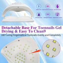 UV Nail Lamp UV Light For Gel Nails, Nail UV Lamp Gel Nail Lamp Professional Fast Curing Light UV Nail Light With 4 Timer Setting Auto Sensor, LED Smart Gel Nail UV Light For Gel Polish - SUV7 - 查看 6