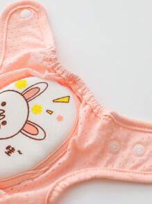1 par de rodilleras de conejo rosa de dibujos animados lindos para bebé/niño pequeño, protectores de rodillas para gatear para niños para deportes, uso al aire libre y diario