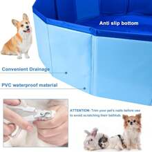 PVC Pet Bathing Basin, Portable Foldable Bathing Tub/Pool, Dog Swimming Pool Bathtub, Cat Bathing Basin