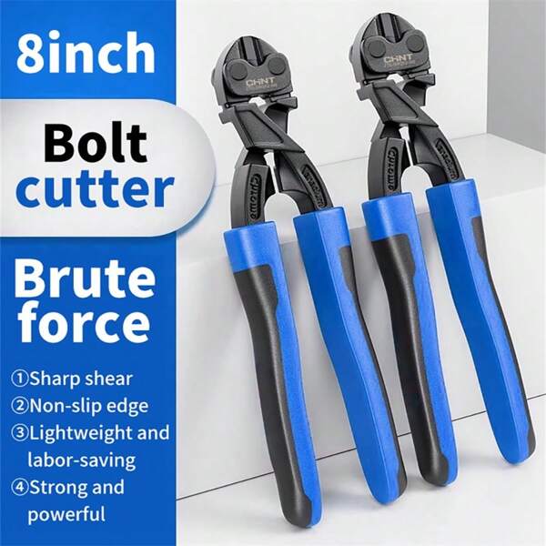 24-Inch Heavy-Duty Bolt Cutter, Cuts Up To 5/16" Steel Wire, Hardened Carbon Steel Blades, Non-Slip Grips - Ideal For Construction, Fencing & Metal Recycling