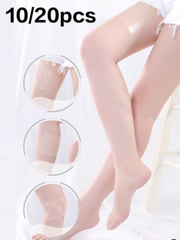 10/20 قطعة أربطة الفخذ منع الاحتكاك ، وسادات منع احتكاك الفخذ غير المرئية للرجال والنساء ، مقاومة للماء للاستحمام ، مساعدات تخفيف احتكاك الساق