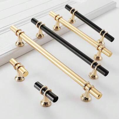 1pc Solid Drawer Handle, Aluminum Alloy Cabinet/Kitchen Drawer Knob Pull