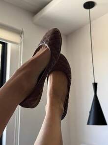 Bailarinas para dama, ballerinas casuales, flats para dama - Beis - Ver 2