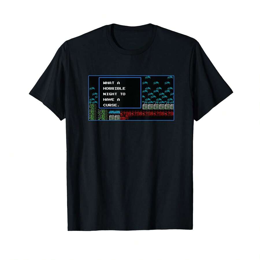 Que horrible noche para tener una maldición - Camiseta/Ideas de regalo TR - Negro - Ver 1