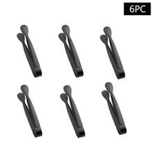 1 pieza Pinza exquisita de acero inoxidable con patrón de martillo para cubitos de hielo y azúcar, para verano, juegos de verano, para exteriores, camping