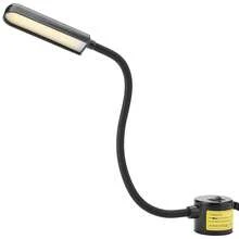 LED de luz de la máquina de coser, 6W COB coser luz de trabajo ajustable base magnética máquina de coser lámpara flexible 18LED 110-265V con base de montaje magnético ajustable para coser acolchar artesanía - Fácil de instalar y mantener, Longitud del cable: 130cm/51.2inch - Negro - Ver 11