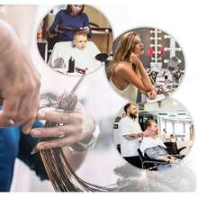 Silla Clasica Premium Barberia Estetica Giro 360° Neumatica Silla Clasica Premium Barberia Estetica Giro 360° Neumatica Sillon Barberia Estetica Peluqueria Neumatica Silla Barbero Forma De La Base Redonda Tipo ,Gris y dorado - Gris Oscuro - Ver 3