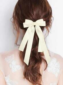 1 pieza/2 piezas Pinzas para el cabello con lazo de doble capa para niñas, adecuadas para graduación, regreso a clases, días festivos - Multicolor - Ver 11