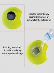 Set de 5 pegatinas termocromáticas de colores de dibujos animados para niños, pegatinas de entrenamiento para ir al baño resistentes al agua que cambian de color para niños y niñas - Multicolor - Ver 3