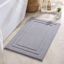 1 件/3 件经典压花植绒吸水防滑浴室垫/地毯套装，四季适用，可机洗，易清洁浴室垫/地毯套装 - 彩色 - 查看 12