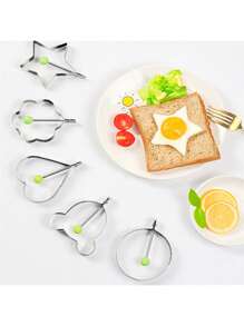 Edelstahl Spiegelei Form, Pfannkuchen und Ei Form zum Kochen und Dekorieren, Küchenutensilien aus 430 Edelstahl Omelett Hersteller Herzform Omelett Form Omelett Hersteller Backform Omelett Ring, verschiedene Stile zur Auswahl.