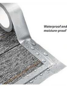 قطعتين شريط دكت فضي قوي الجودة ، شريط لاصق فضي مقاوم للماء - لاصق قوي ، قابل للتمزيق باليد ، مناسب للإصلاحات الداخلية والخارجية ، ختم ، متين ومرن ، لا يترك بقايا ، قابل للتمزيق باليد وصالح للاستخدام في جميع الأحوال الجوية ، مناسب للإصلاحات الداخلية والخارجية ، التغليف ، التظليل