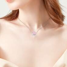 Silver Plated Charm Pink Bow Crown Candle Happy Birthday Cake Series Charm Bead Is Suitable For Diy Female Bracelet Pendants
