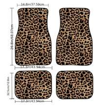 Leopard Print Car Floor Mats Set, All-Weather Universal Size For Front And Rear Seats, Suitable For SUVs, Limousines, LKWs - 4 cái 4 - Xem 6