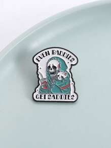 1pc I'm Fine Funny Quotation Lapel Pins Badges On Backpack Metal Enamel Pin Brooches For Fashion Jewelry Accessories Gifts