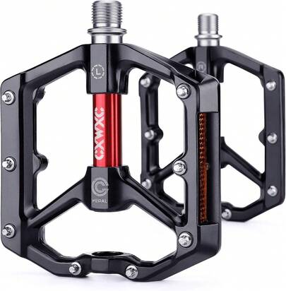 Rennrad-/MTB-Fahrradpedale aus Aluminiumlegierung mit abnehmbaren Anti-Rutsch-Nägeln