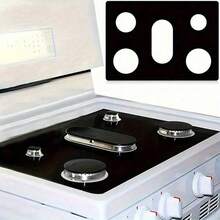 1 Pc Non-Stick Gas Stove Cover Protector, Suitable For Furniture, Kitchen, Dining Room, Reusable And Washable Gas Stove Cover Sealing Ring, Kitchen Cleaning Pad, Gas Stove Protective Cover, Anti-Fouling Pad, Five-Hole Anti-Oil Stove Top Protector, Kitchen Utensils, Ideal Household Kitchen Supplies - Multicolor - View 1