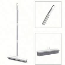 Rubber Broom Carpet Rake Pet Hair Remover Portable Detail Hair Removal Brush Pet Hair Removal Tool Suitable For Hair Carpet Hardwood Floor Tile Window Multi-Component Pet Hair Removal Broom With Long Handle
