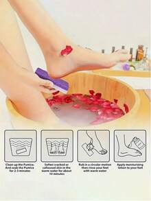 1/3/4/6Pcs Purple Foot Pumice Stone - PU Material Scrubber And Professional Exfoliating Rock For Feet Hard Skin Callus Remover And Scrubber, Shaping Beautiful Feet, Foot Care, Foot Scrubber, Feet Scrub, Valentine's Day Gifts, New Year Gifts, Travel Essentials,Callus Remover Pedicure, Foot Scrubber, Feet Scrub, Christmas Gifts