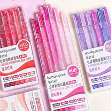 54 色 Stylo 凝胶笔套装透明笔杆圆珠笔勾线笔荧光笔 1.0 毫米适用于绘图、突出显示、学生笔记、制作手册、办公室使用、学校用品、返校