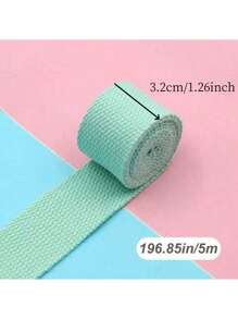 1 pieza 5M*32MM/5M*25MM Cinta de poliéster de colores, cinta portátil, cinta para mochilas, accesorios para confección de bolsas, tela DIY de decoración navideña, cinta de poliéster DIY, cinta de correa de mochila