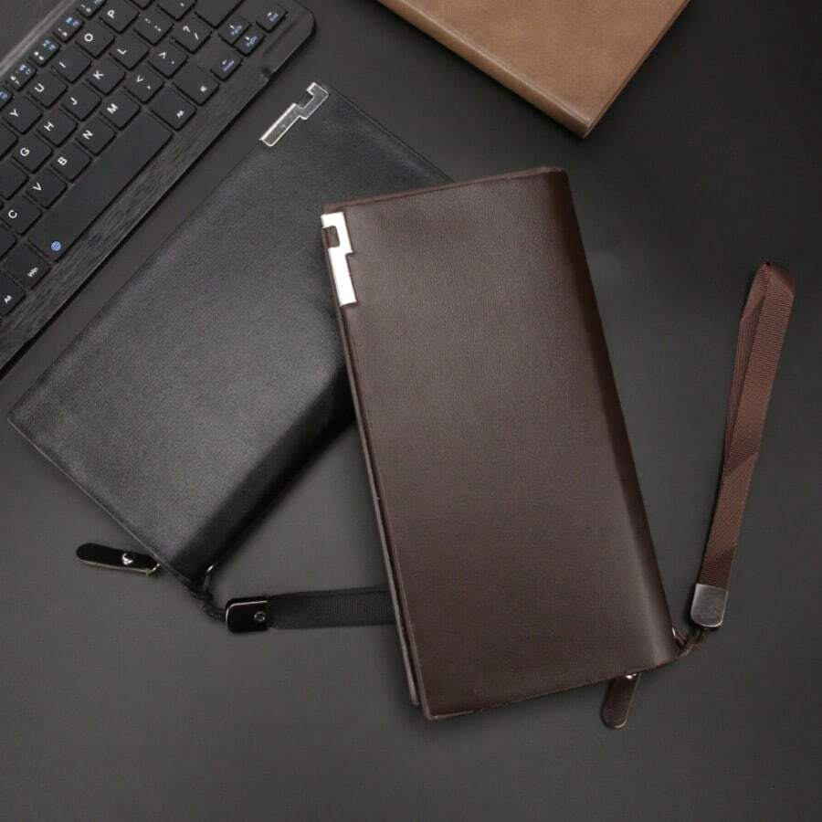 Men's Casual Versatile Long Wallet & Clutch For Men Wallet Purse Wallet Wristlet Wallet