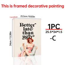 1PC Girl Room Decor, Wall Art, Bedroom Decor, Funny Wall Art, Retro Vintage Posters, Wall Decor Posters, Wall Canvas Decor, Ideal Gifts For Hallway Bedrooms And Living Rooms Birthday Graduation