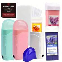 Roll On Wax Kit - Easy & Portable At-Home For Beginner ,Enough For Multiple Full-Body Uses. - 美規A型插(110-127V) - 查看 1