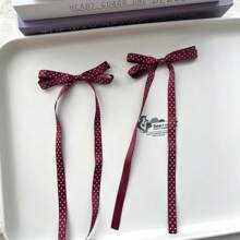 2/5/10 Stück Damen Retro Minimalist Pünktchen Schleifen Haarspangen, eleganter Boho-Stil für den täglichen Gebrauch, Fotoshooting, Haraccessoire, Sommeraccessoire, Haarklammern, Haarspangen, Haarklips