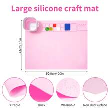 Reusable Thick Silicone Mat, Washable Silicone Clay Mat, Oil Painting Mat Set, Suitable For DIY Painting, Cultural Creative Supplies School Supplies,Back To School