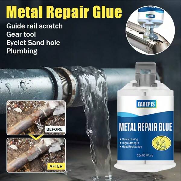 Cured Adhesive Putty, High Strength, Grindable, Heat Resistant, Impact Resistant, Waterproof, Oil Resistant, Anti-Aging