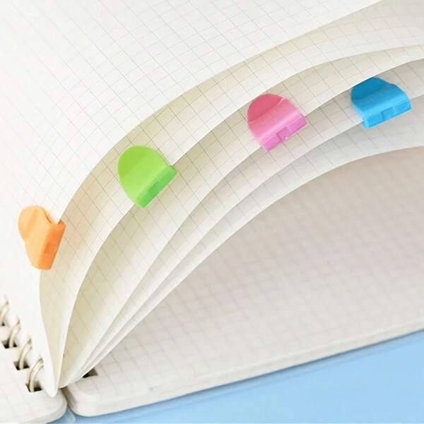 20 Pieces Of Paper Clip, File Bookmark, File Index, Page Holder, Colorful Candy Pen Core, Creative Bookmark, Cute Paper Clip, Stationery Label, Small File Clip, Multi-Functional, Suitable For Offices And Schools To Prevent Books From Curling, Corner Binder,Back To School,School Supplies