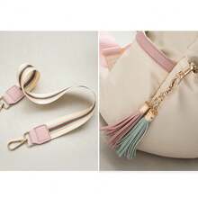 Bolsa mochila feminina da moda de Poliéster à prova d'água - Bege - Visão 8